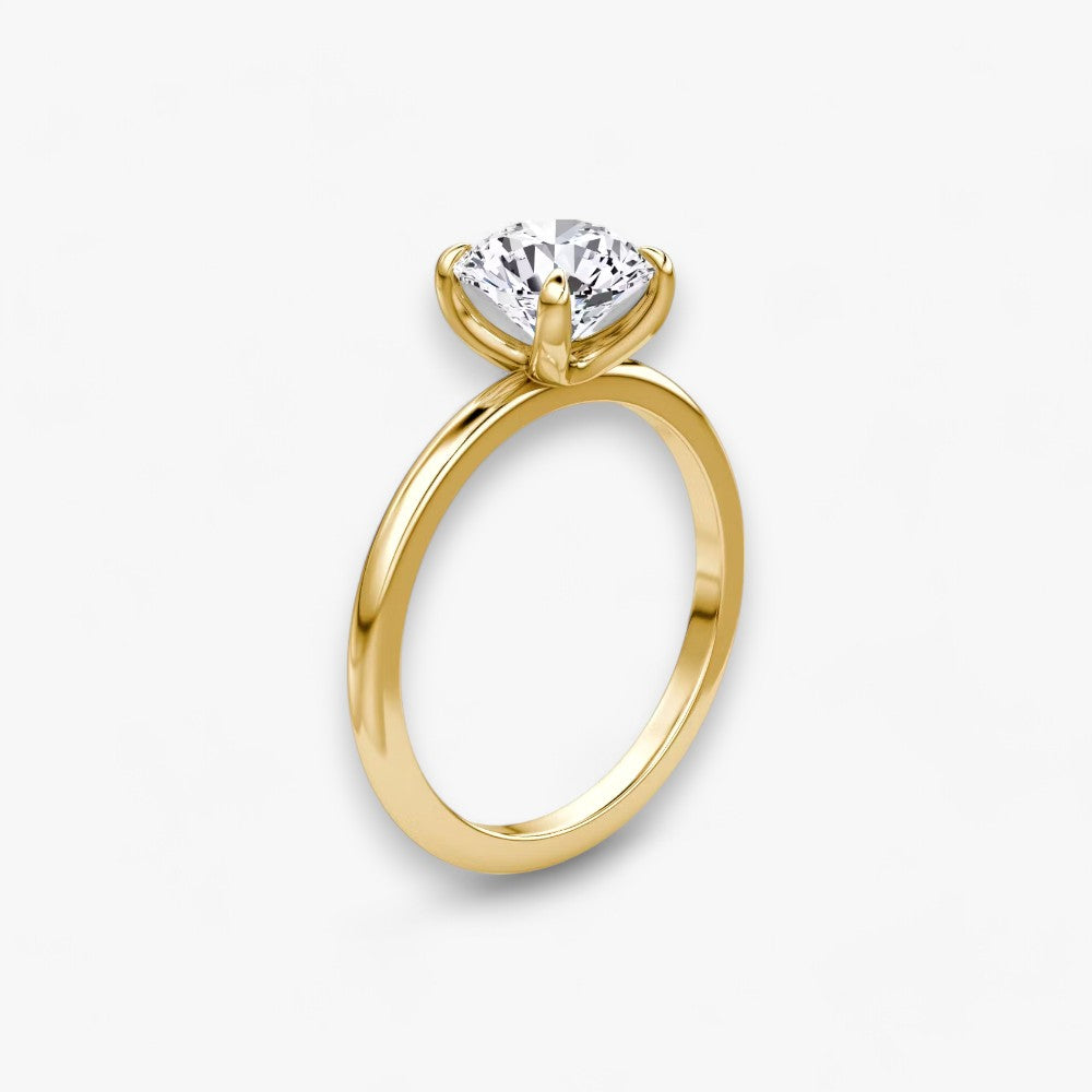 VITRA (Round natural diamond yellow gold without pave)