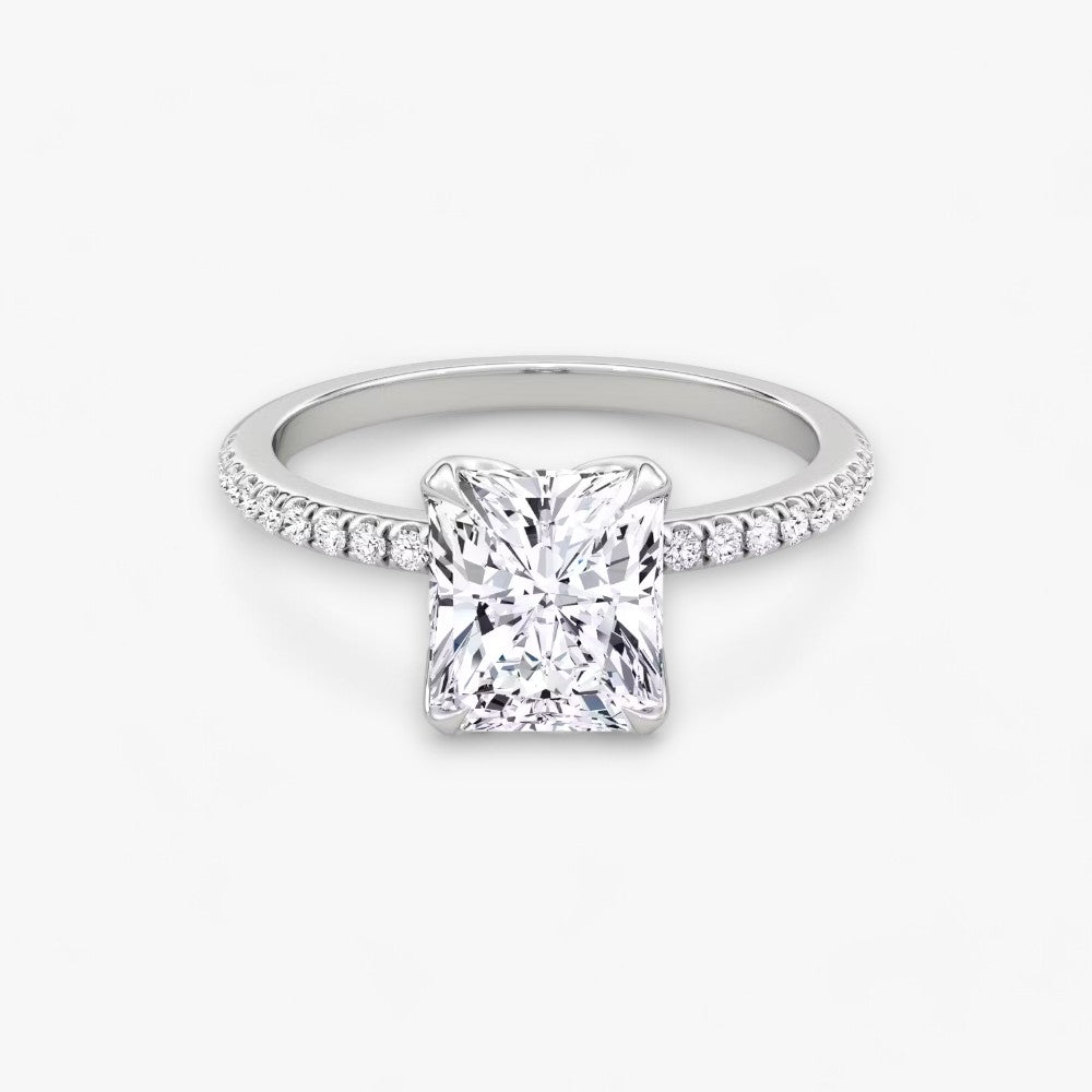 VENT (Radiant Natural Diamond Platinum with Pave)