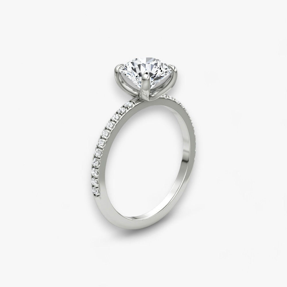 VITRA (Round Natural Diamond Platinum with Pave)