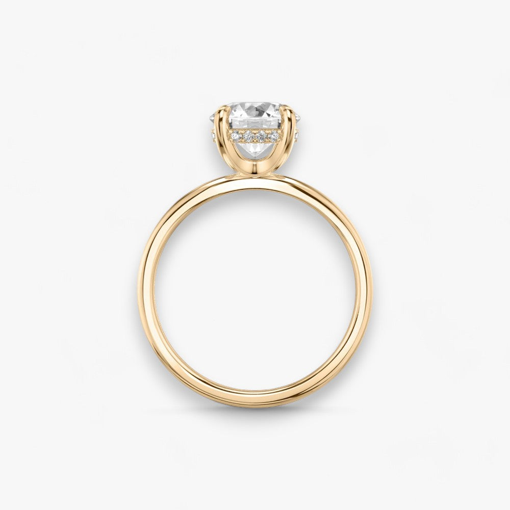 AMOUR (Round Rose Gold without Pave LABGROWN)