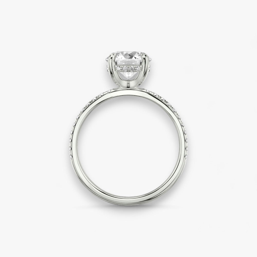 AMOUR (Round Natural Diamond Platinum with Pave)