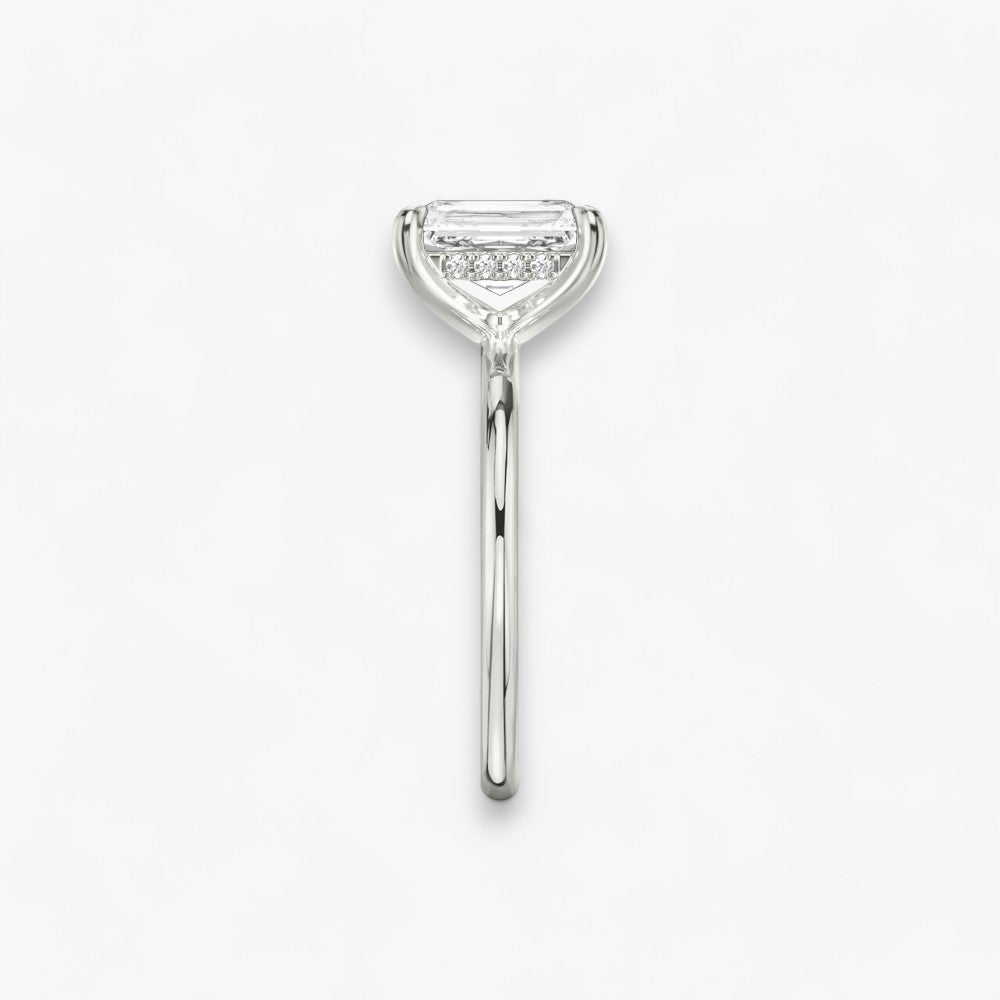 AMOUR (Radiant natural diamond white gold without pave)