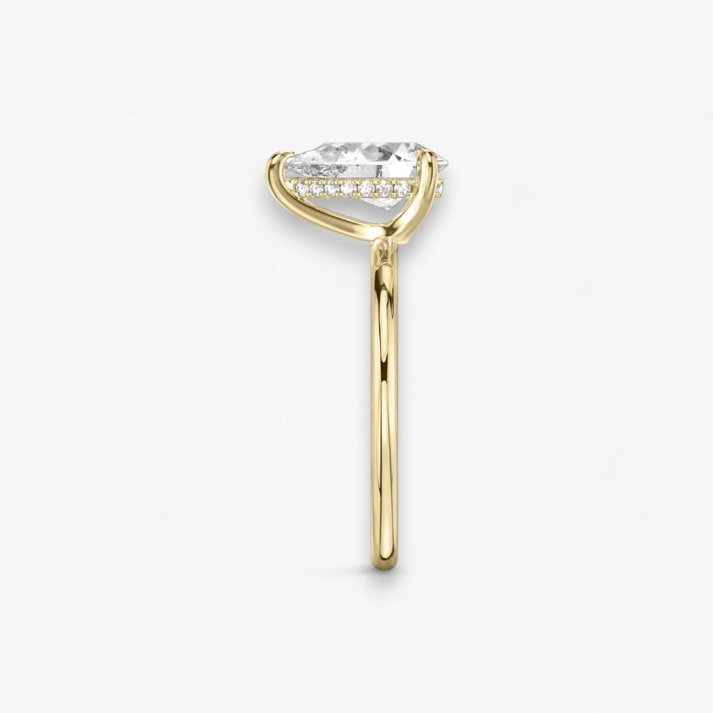 AMOUR (drop yellow gold without pave LABGROWN)