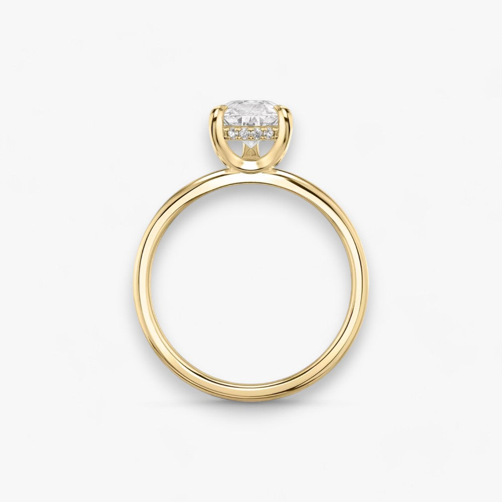 AMOUR (drop yellow gold without pave LABGROWN)