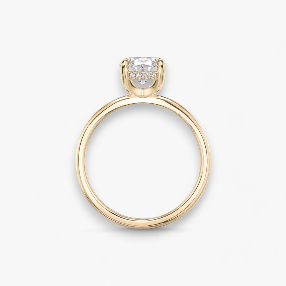 AMOUR (Oval Rosegold ohne Pave LABGROWN)