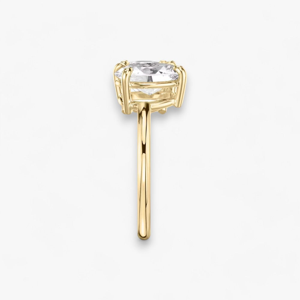 CHARM (Round + Oval Yellow Gold without Pavé LABGROWN)