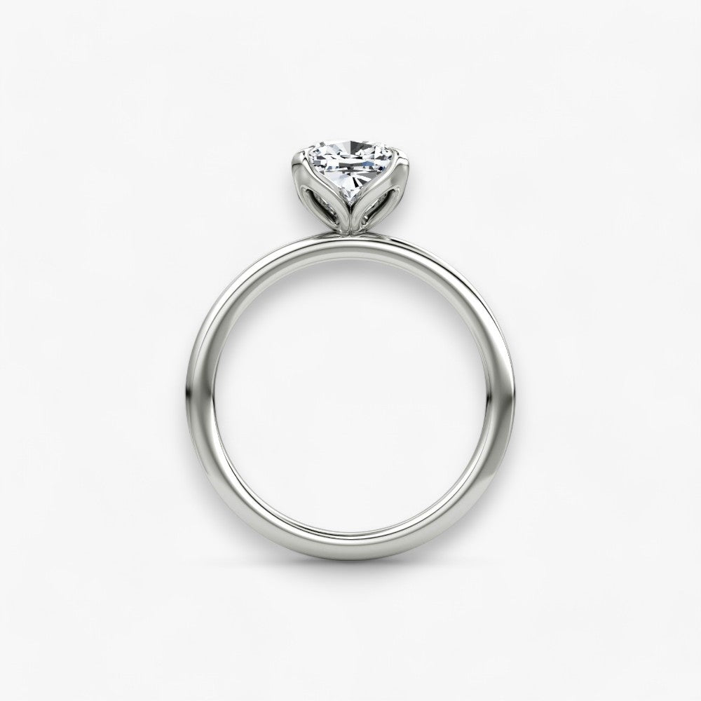 VENT (Cushion natural diamond platinum without pave)