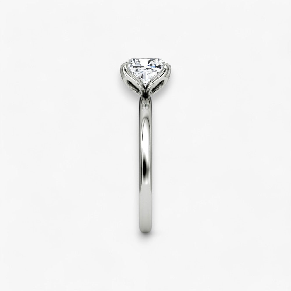 VENT (Cushion natural diamond white gold without pave)