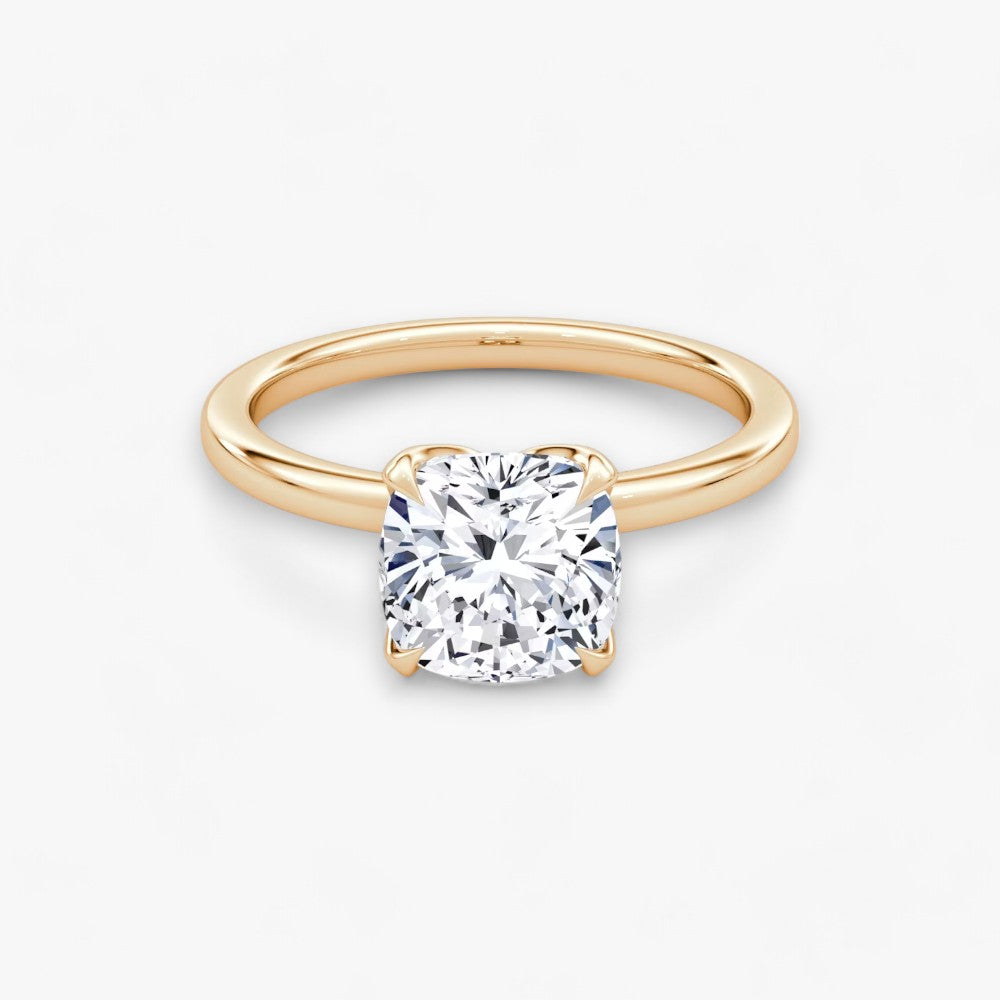 VENT (Cushion natural diamond rose gold without pave)