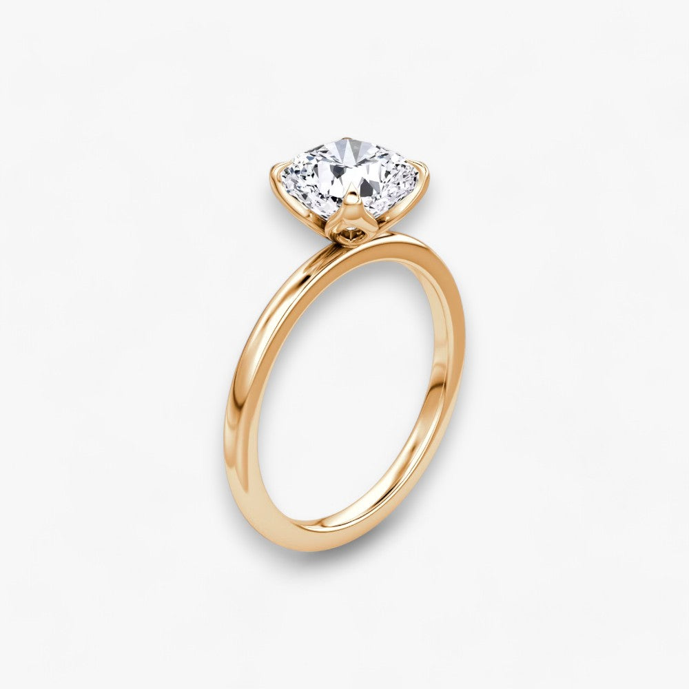 VENT (Cushion natural diamond rose gold without pave)