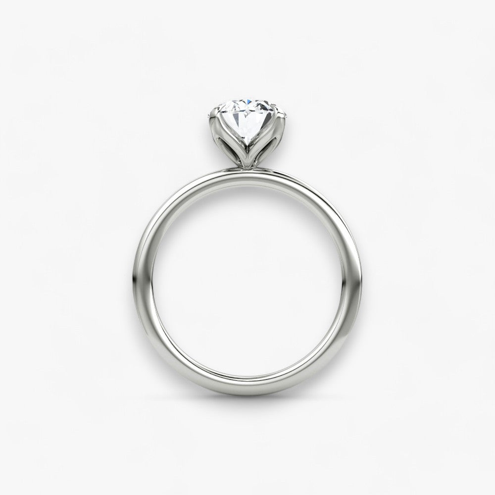 VENT (Oval natural diamond platinum without pave)