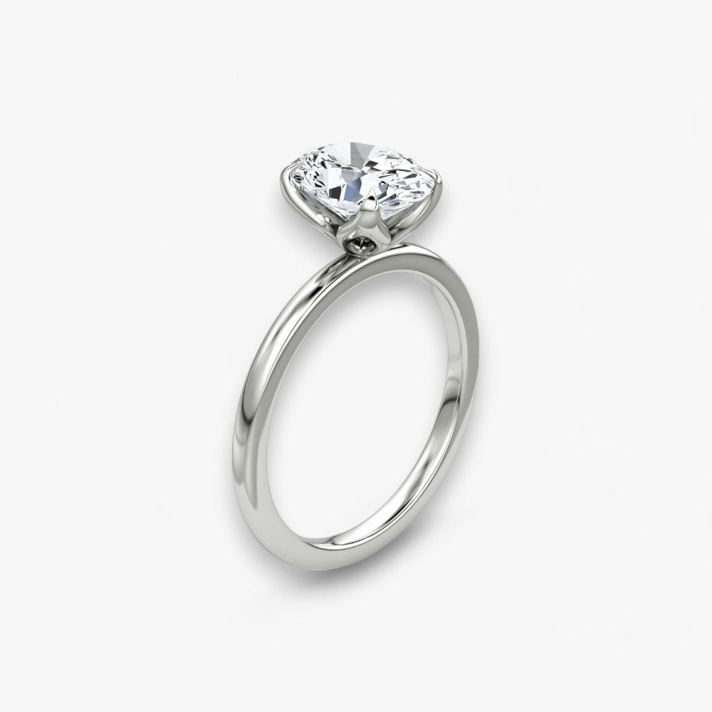 VENT (Oval natural diamond platinum without pave)