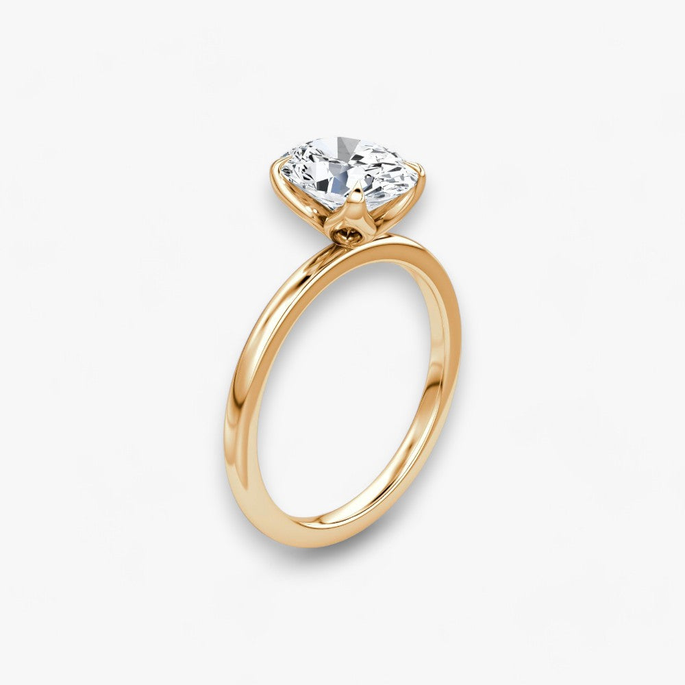 VENT (Oval natural diamond rose gold without pave)