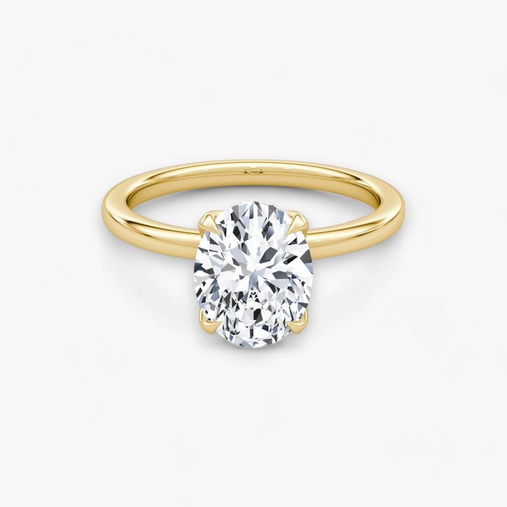 VENT (Oval natural diamond yellow gold without pave)