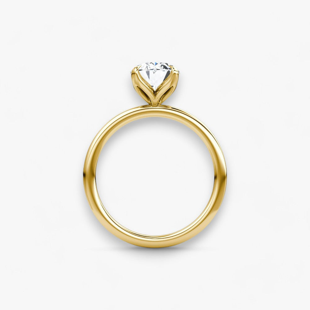 VENT (Oval natural diamond yellow gold without pave)