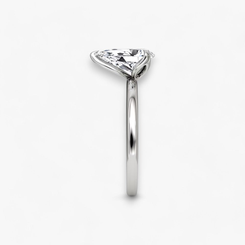 VENT (drop natural diamond platinum without pave)