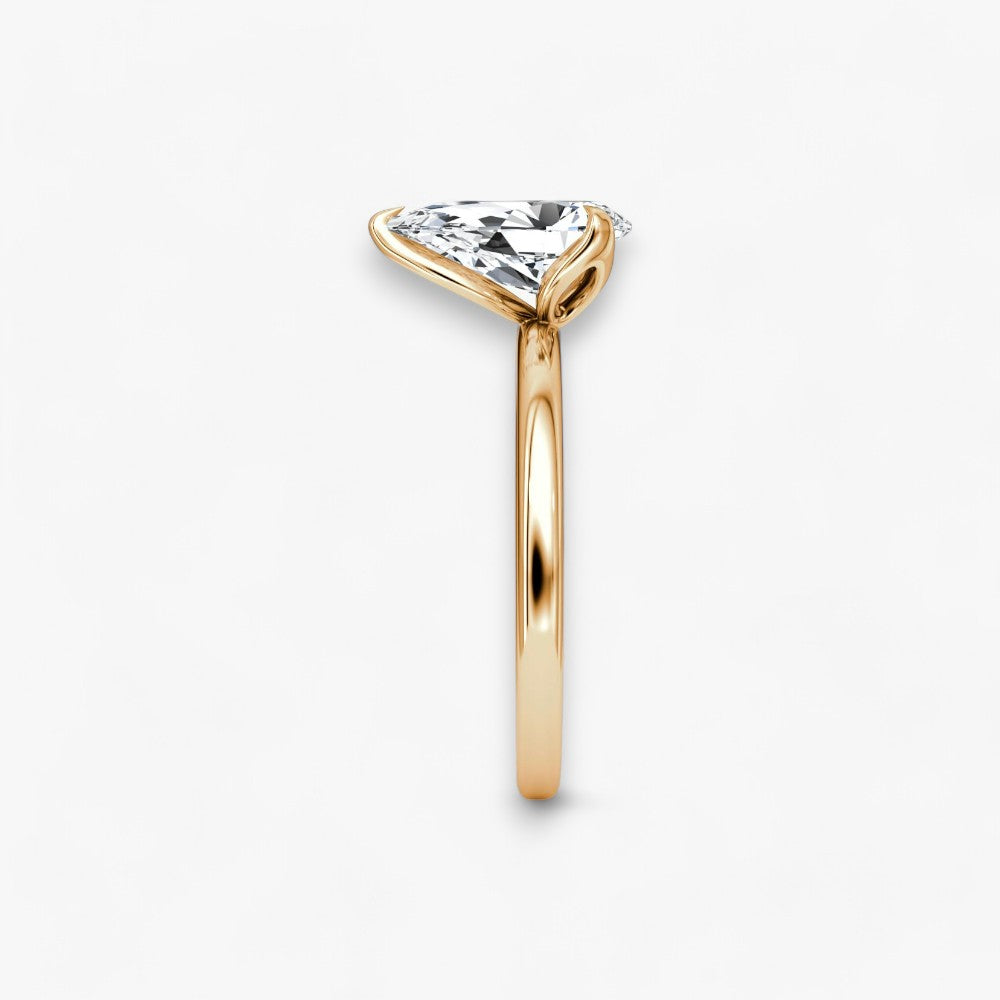 VENT (drop natural diamond rose gold without pave)