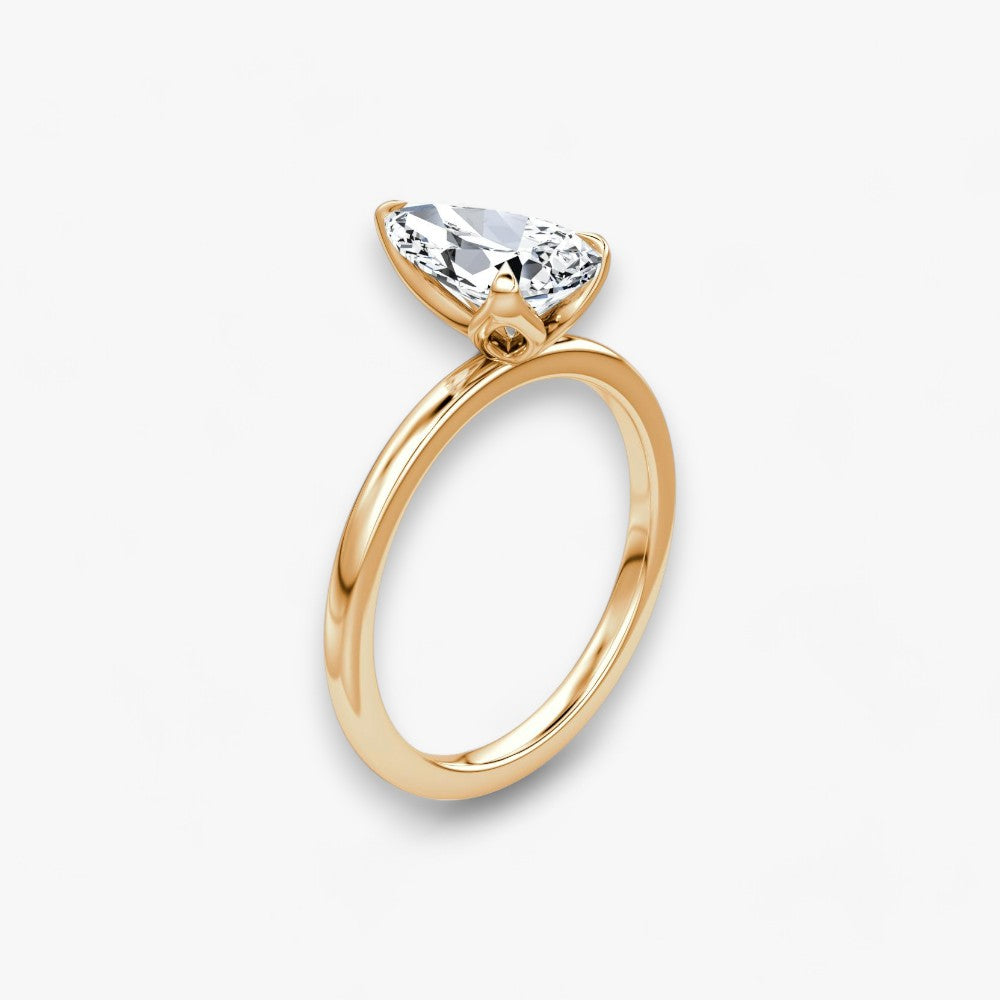 VENT (drop natural diamond rose gold without pave)