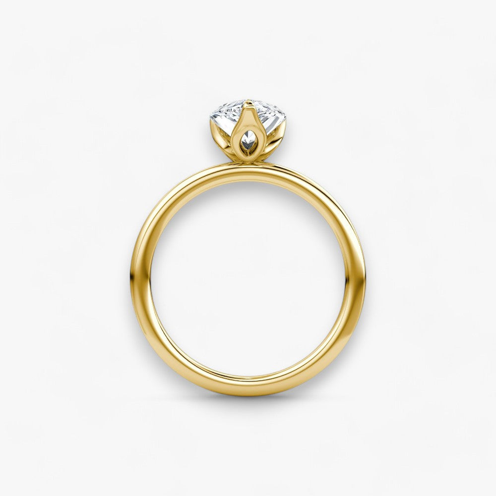 VENT (drop natural diamond yellow gold without pave)