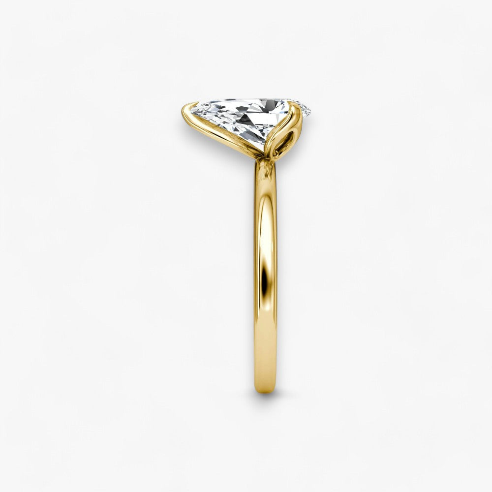 VENT (drop natural diamond yellow gold without pave)