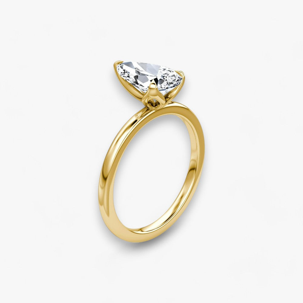 VENT (drop natural diamond yellow gold without pave)