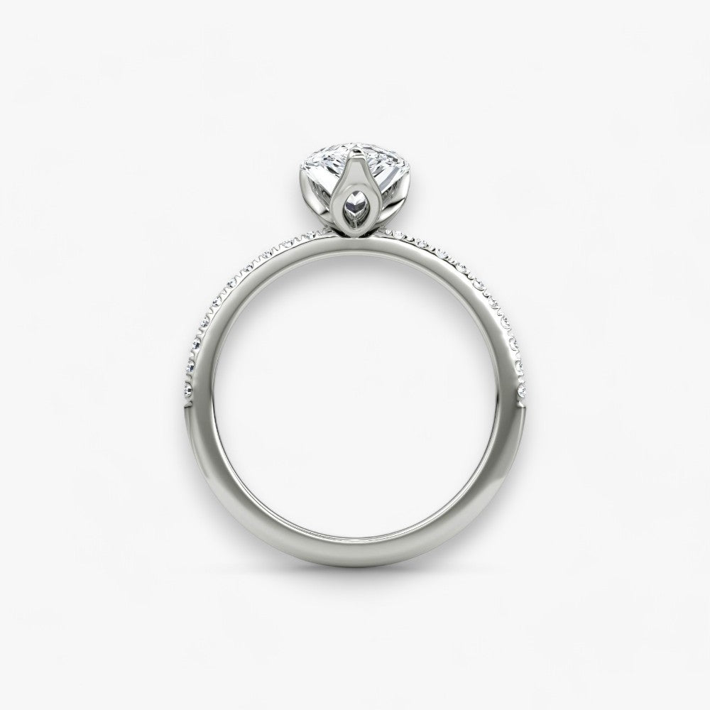 VENT (drop natural diamond white gold with pave)