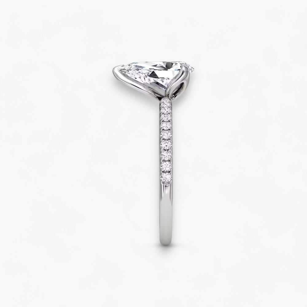 VENT (drop natural diamond white gold with pave)