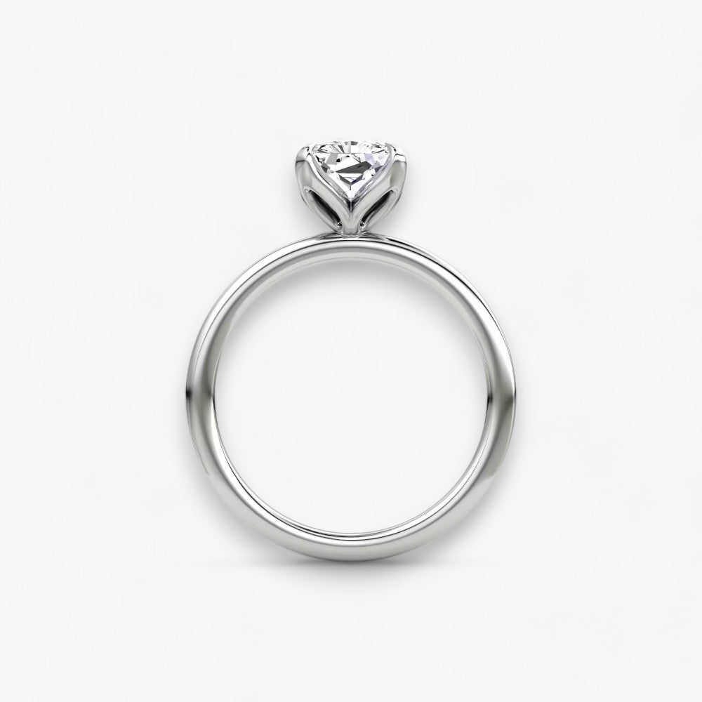 VENT (Radiant natural diamond platinum without pave)