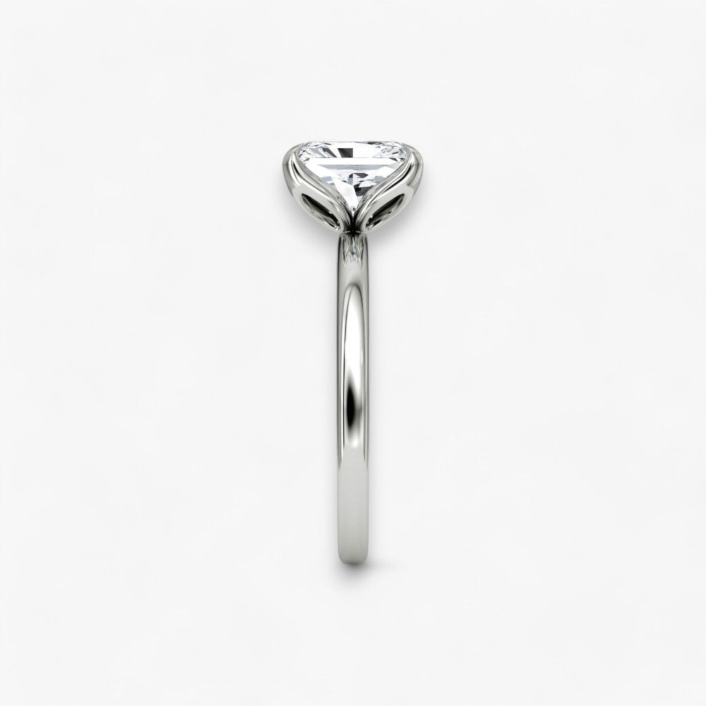 VENT (Radiant natural diamond white gold without pave)