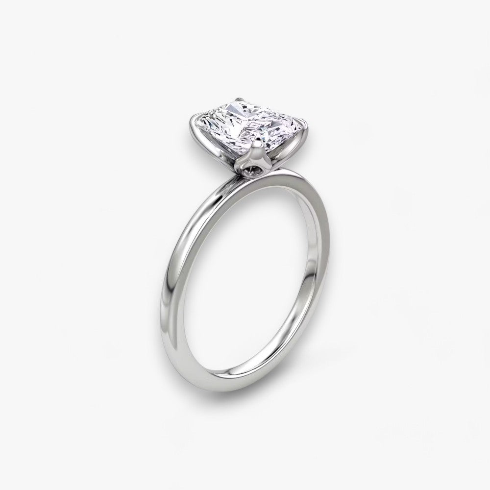 VENT (Radiant natural diamond platinum without pave)