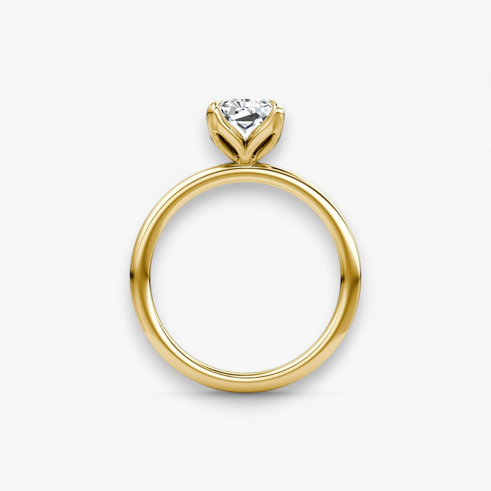 VENT (Radiant natural diamond yellow gold without pave)