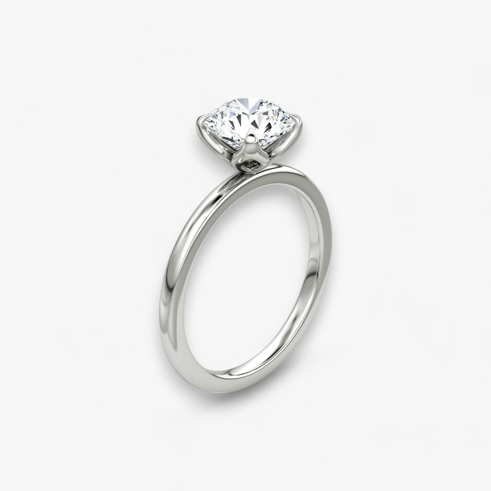 VENT (Round natural diamond white gold without pave)