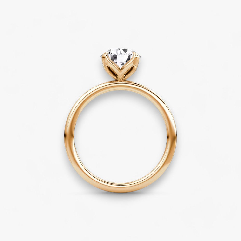 VENT (Round Natural Diamond Rose Gold without Pave)