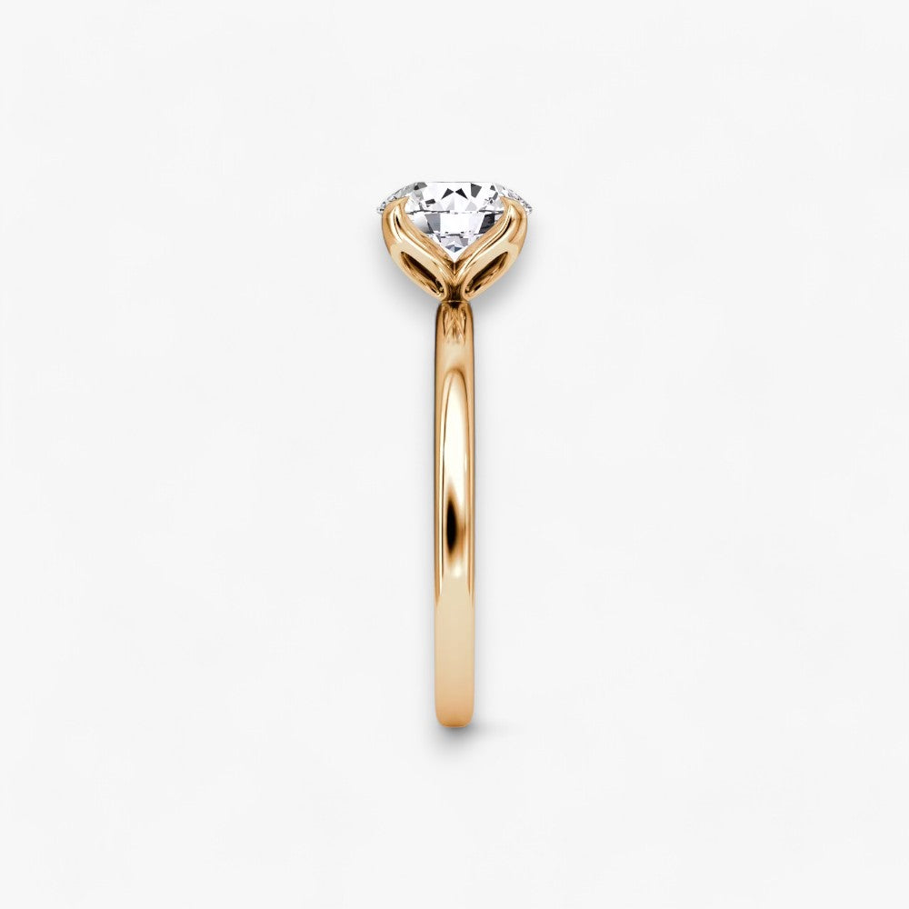 VENT (Round Natural Diamond Rose Gold without Pave)