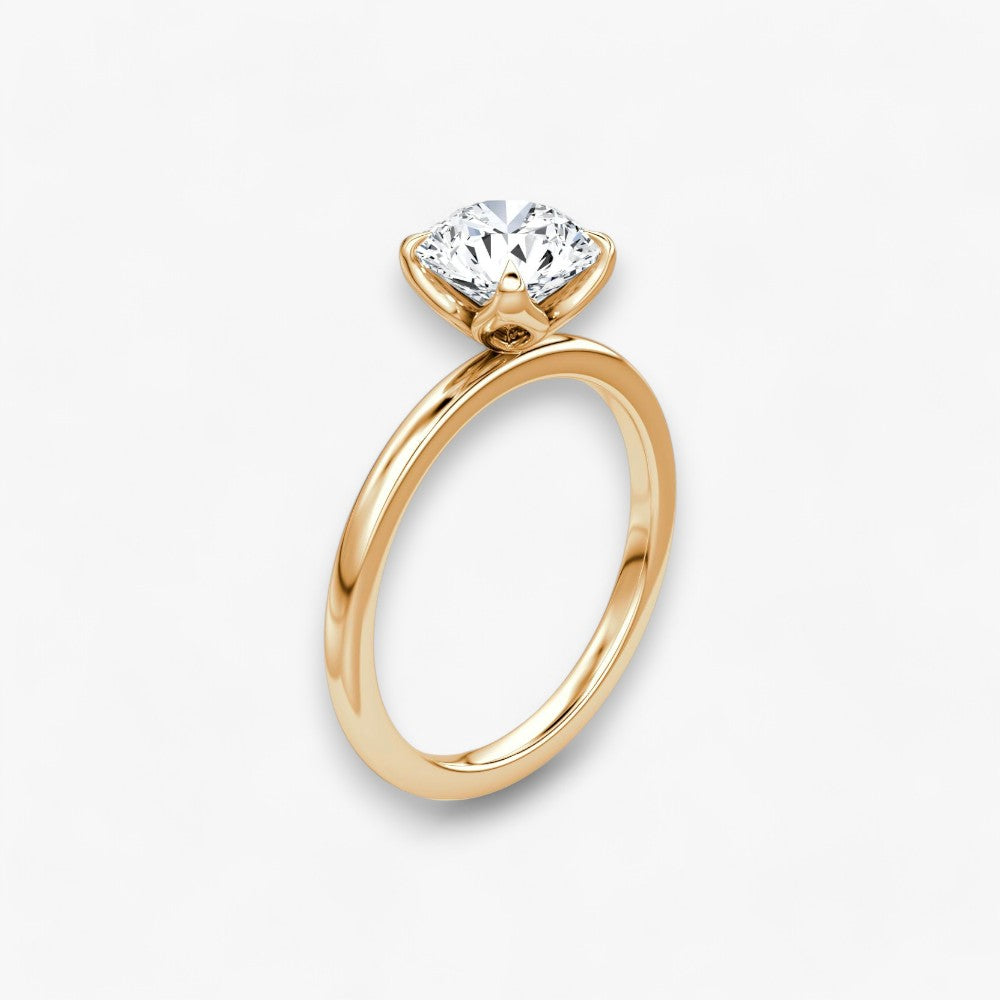 VENT (Round Natural Diamond Rose Gold without Pave)