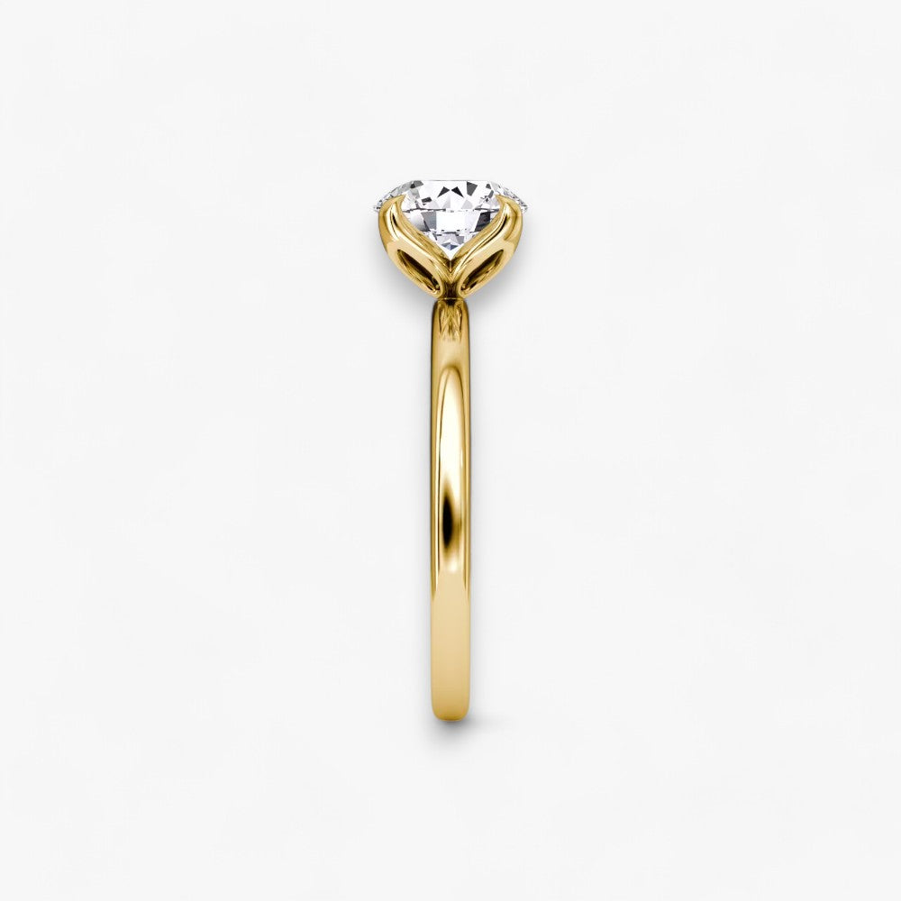 VENT (Round natural diamond yellow gold without pave)