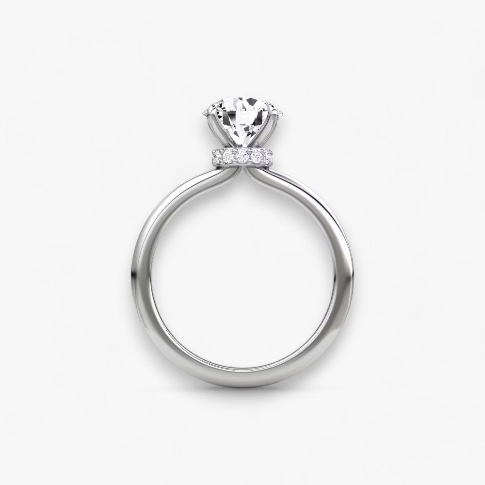 JOIE (Round Natural Diamond White Gold without Pave)