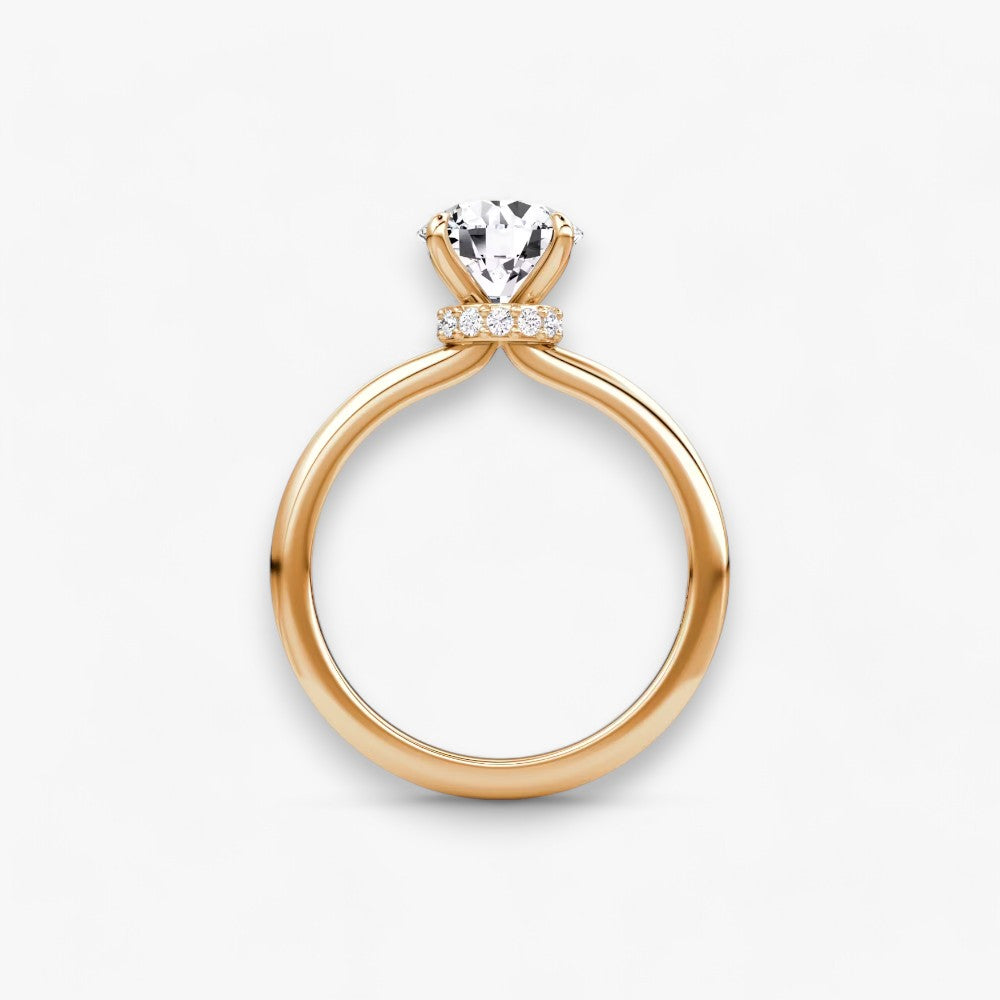 JOIE (Round Rose Gold without Pave LABGROWN)