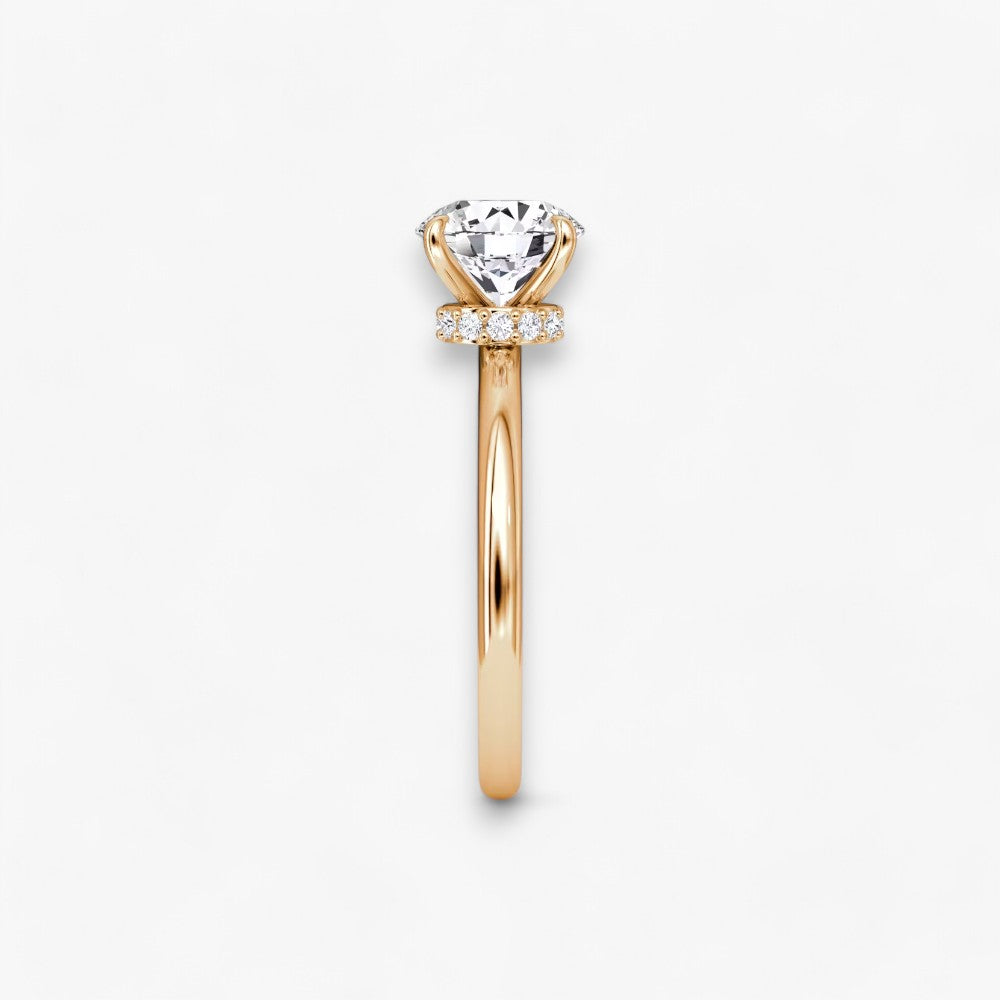 JOIE (Round Rose Gold without Pave LABGROWN)