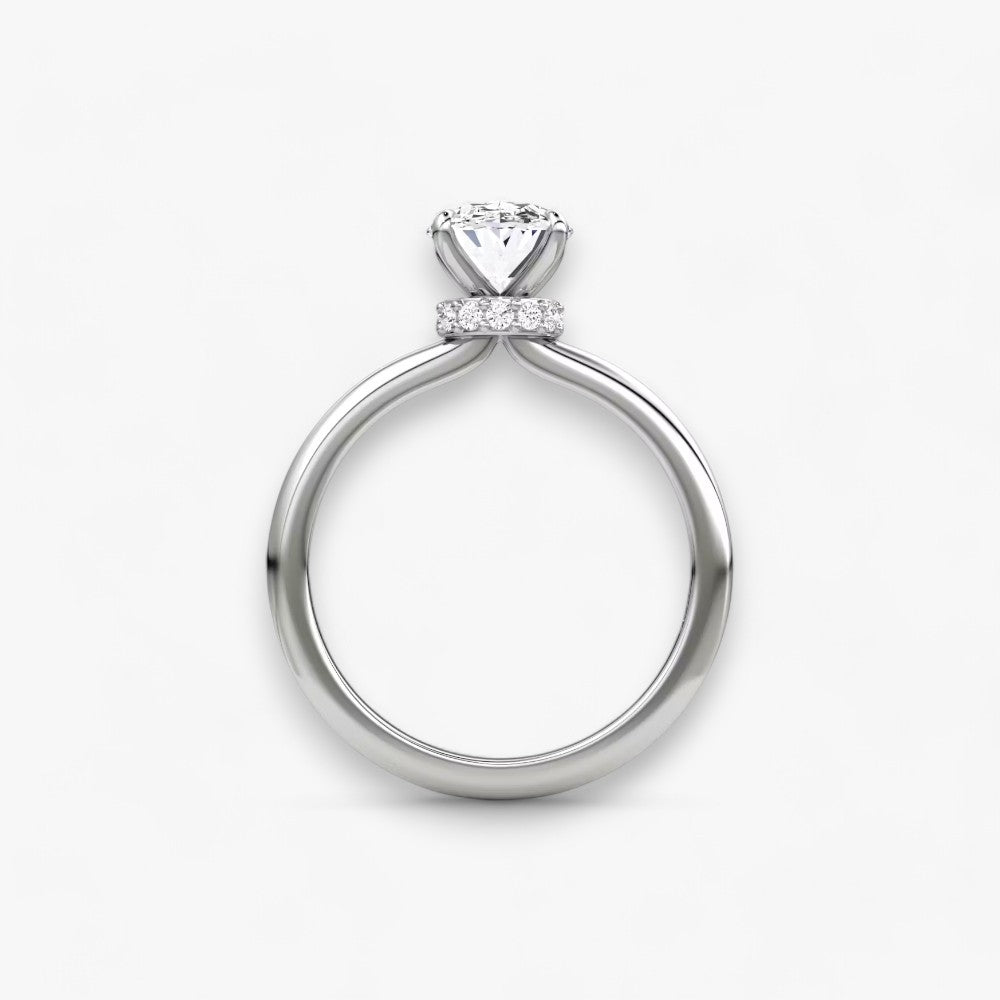 JOIE (Oval White Gold without Pave LABGROWN)