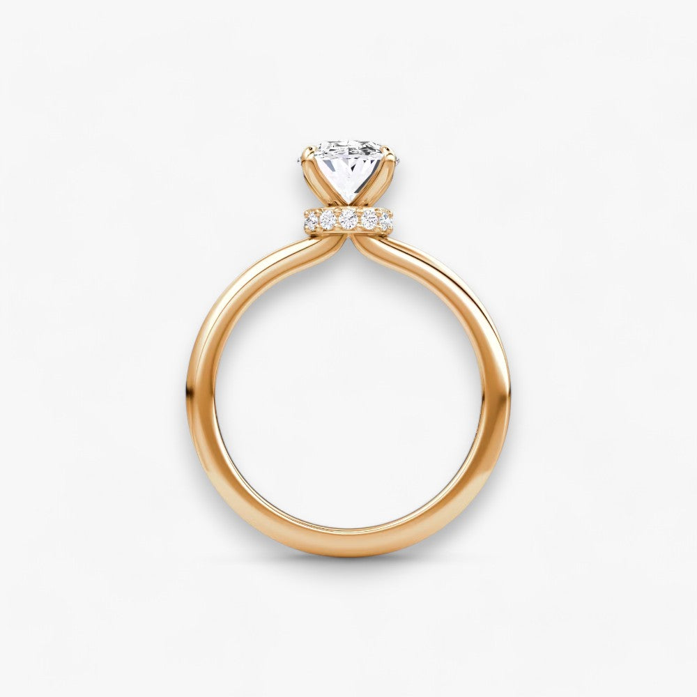 JOIE (Oval natural diamond rose gold without pave)