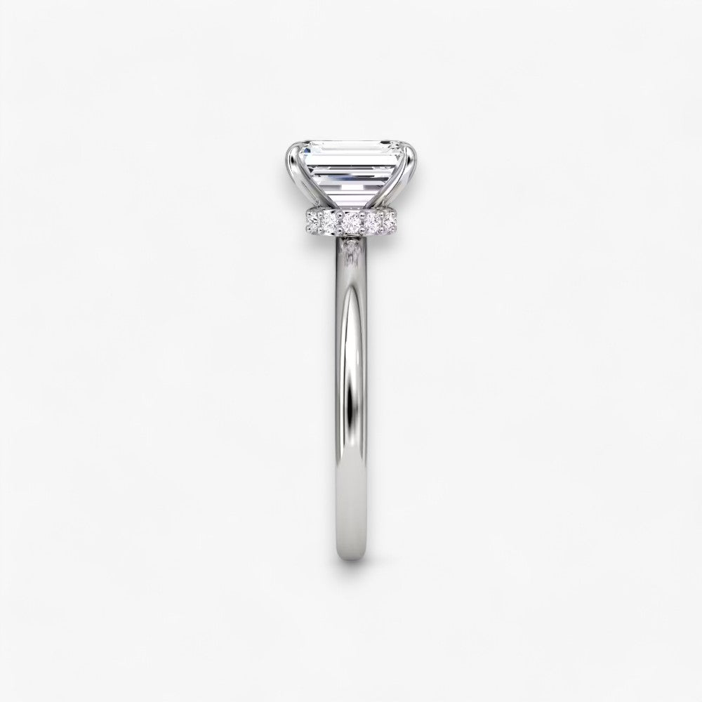 JOIE (Emerald natural diamond white gold without pave LABGROWN)