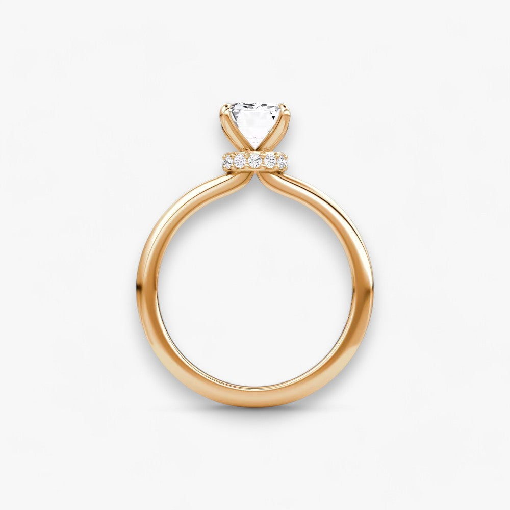 JOIE (Emerald natürlicher Diamant Rosegold ohne Pave)