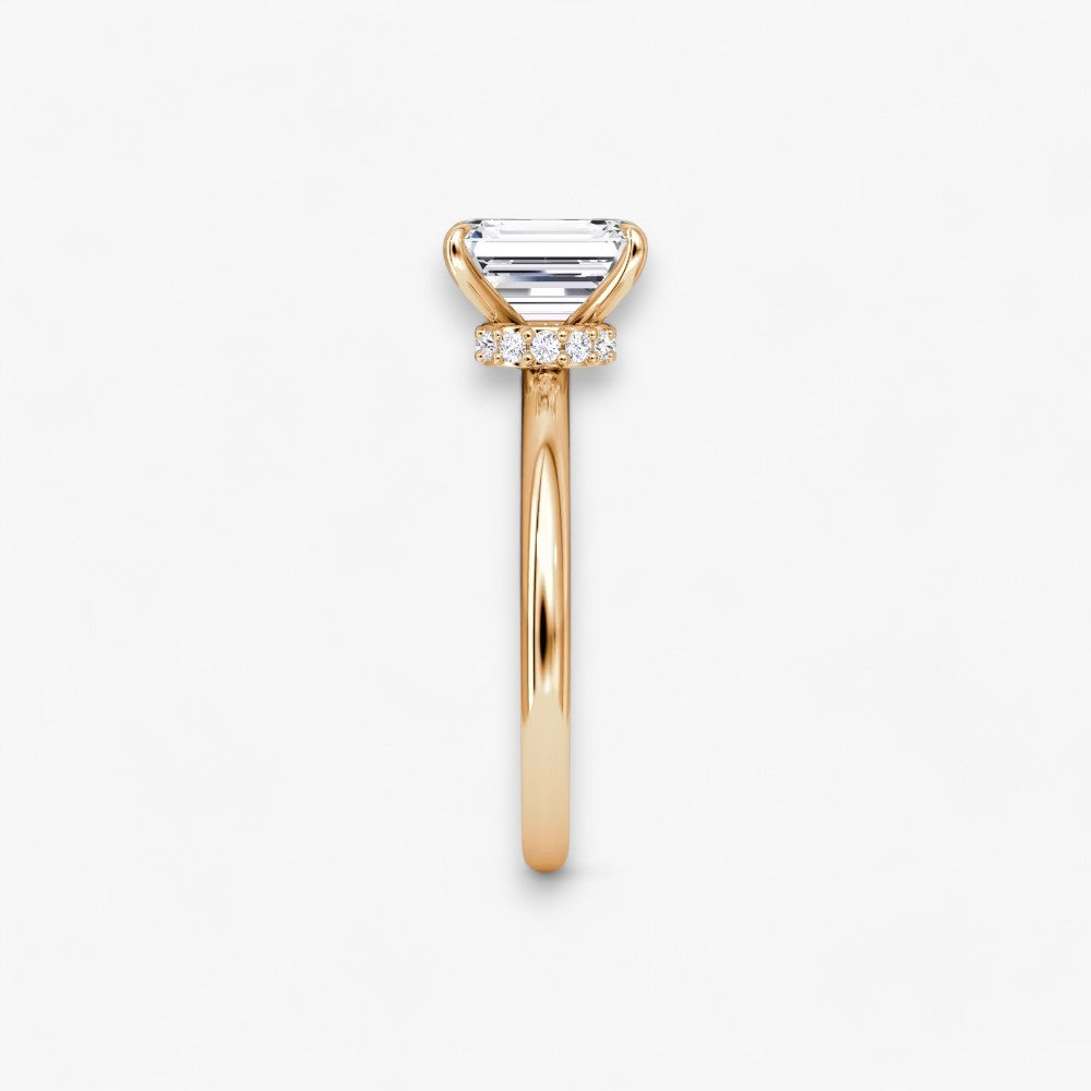 JOIE (Emerald natural diamond rose gold without pave LABGROWN)