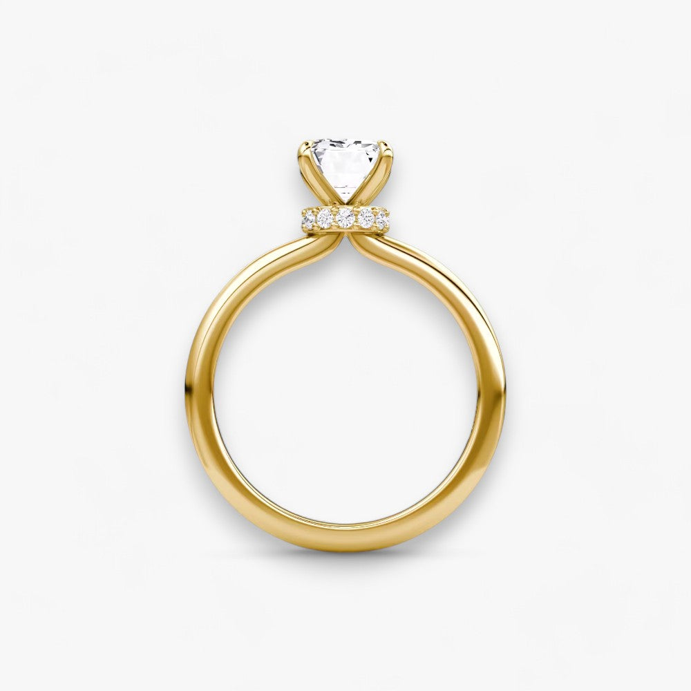 JOIE (Emerald natural diamond yellow gold without pave LABGROWN)