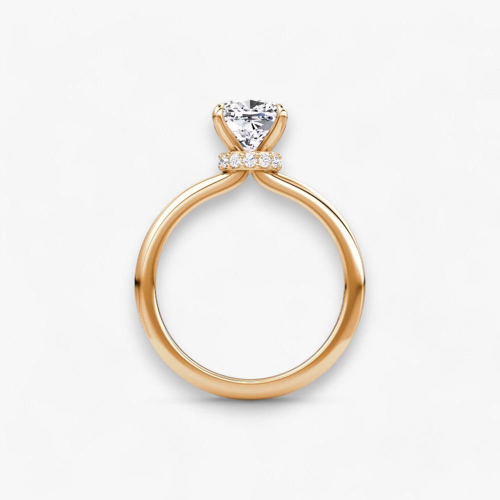 JOIE (Cushion natural diamond rose gold without pave LABGROWN)