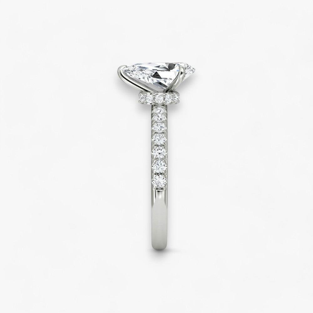 JOIE (drop white gold with pave LABGROWN)