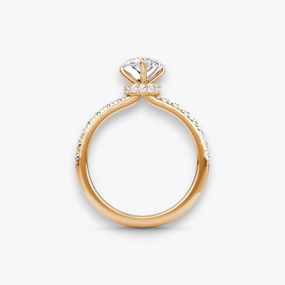 JOIE (drop natural diamond rose gold with pave)