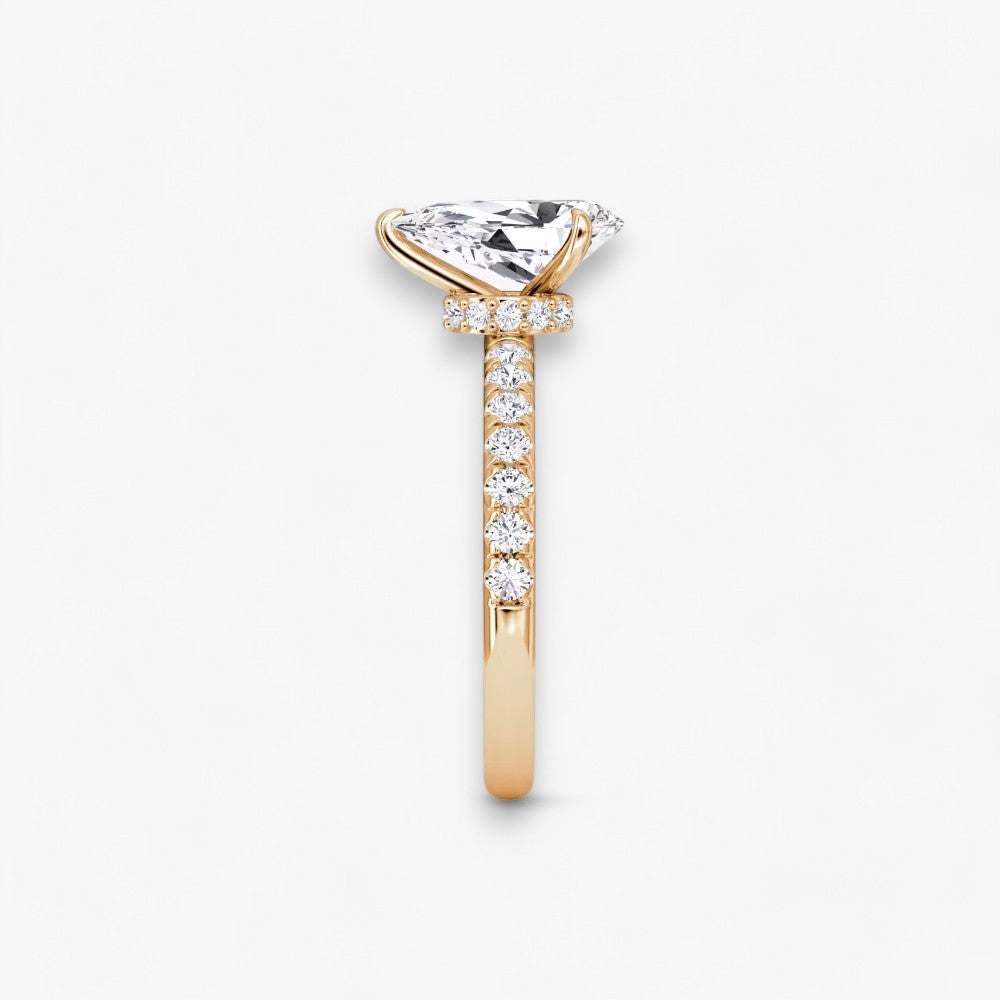 JOIE (drop natural diamond rose gold with pave)