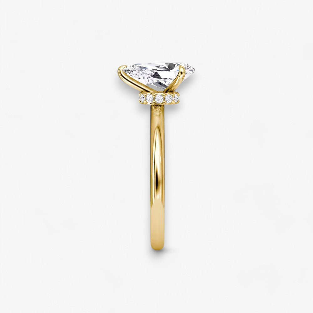 JOIE (drop natural diamond yellow gold without pave)